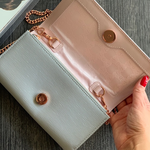 Grey Pink Ted Baker Purse - Picture 3 of 4